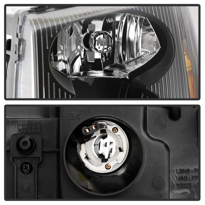 SPYDER 9042652 xTune 02-09 GMC Envoy OEM Style Headlights - Black (HD-JH-GEN02-AM-BK)