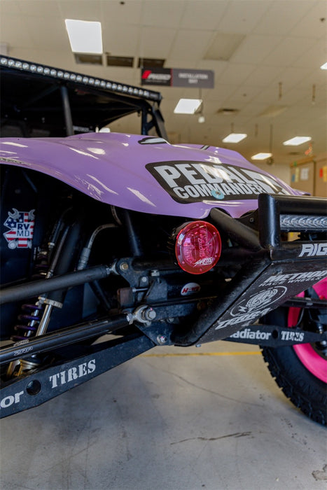 Rigid Industries 36117-SHREDDY x SHREDDY 360-Series 4in Lights w/Wt Bcklght (2) + 6 Covers (2 Pink/2 Teal/2 Blk)