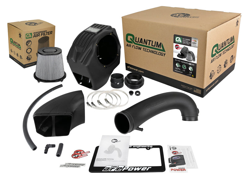 aFe 53-10009D Quantum Cold Air Intake System w/ Pro Dry S Media 09-18 RAM 1500 V8-5.7L Hemi
