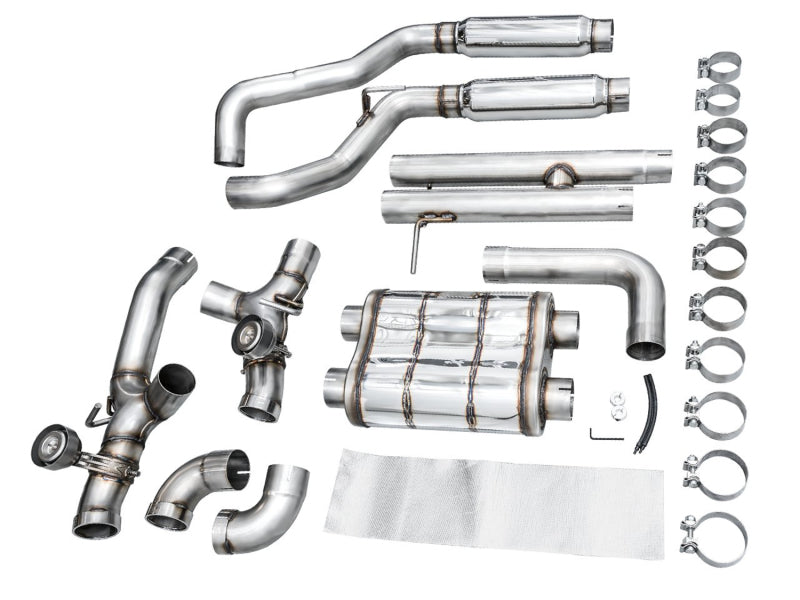 AWE Tuning 3025-41392 AWE 21+ Wrangler 392 Switchpath Cat-Back Exhaust- Quad BashGuards