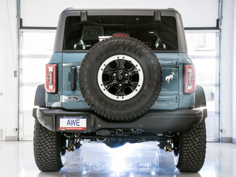 AWE Tuning 3015-21000 2021+ Ford Bronco 0FG Exhaust (No Tips) w/ Bash Guard
