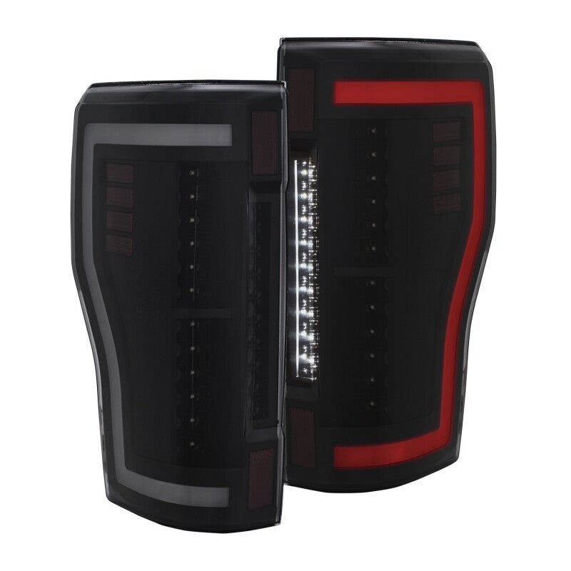 ANZO 311288 2017+ Ford F-250 LED Taillights - Black/Smoke