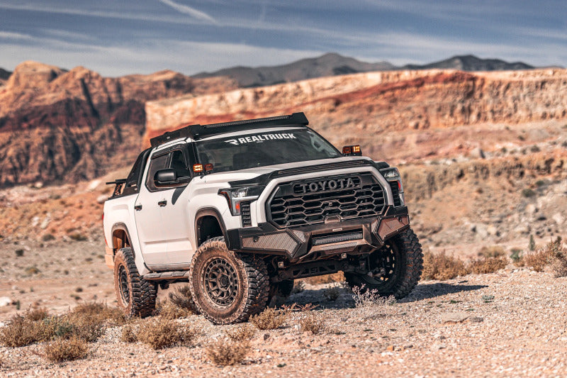 Go Rhino 5933180T 22-23 Toyota Tundra CrewMax Ceros Low Profile Roof Rack - Tex. Blk