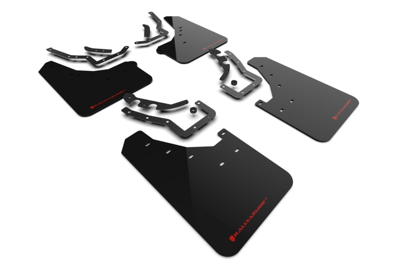 Rally Armor MF114-UR-BLK-RD 24-26 Toyota Tacoma Gen 4 Black UR Mud Flap w/Red Logo