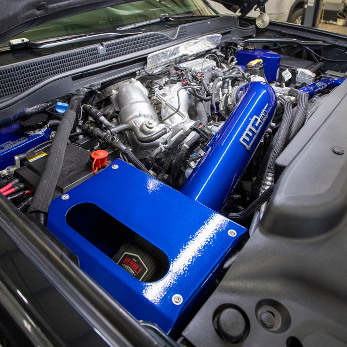 Wehrli WCF100344-BB 17-19 Chevrolet 6.6L L5P Duramax 4in Intake Kit - Bengal Blue