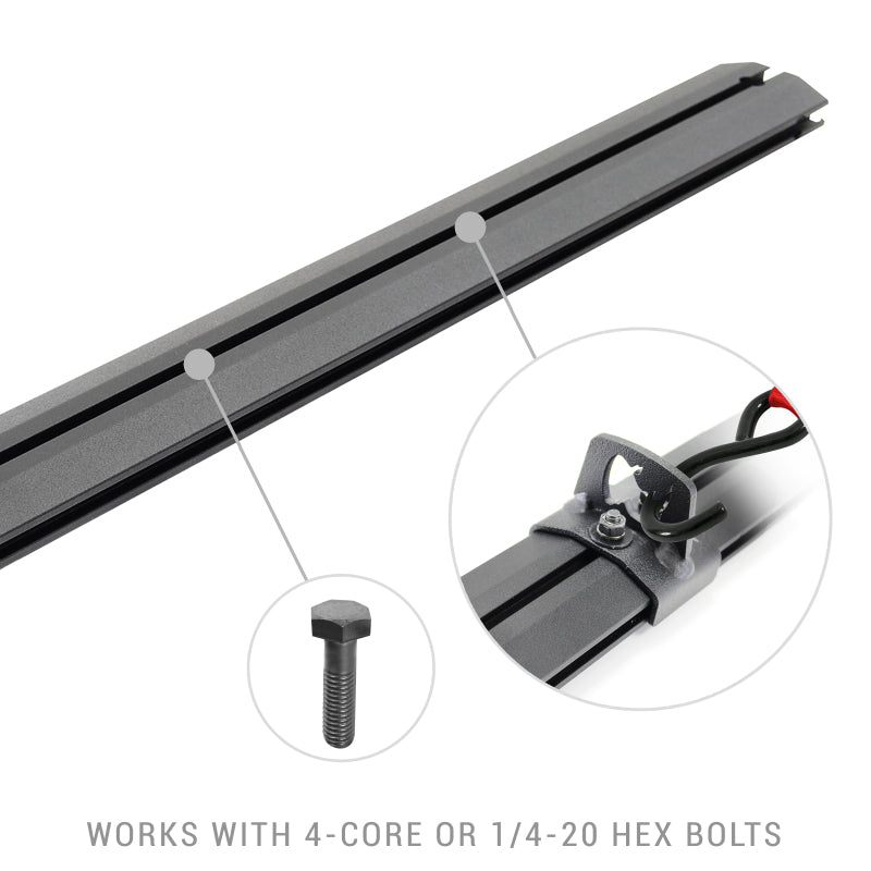 Go Rhino 5935011T Universal XRS 49 3/4 Cross Rail Accessory Set - Tex. Black
