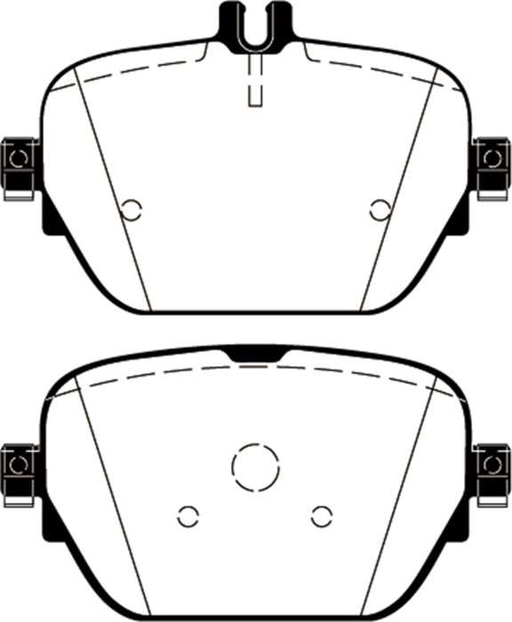 EBC DP42314R 2019+ Mercedes-Benz CLS53 AMG (C257) 3.0L Turbo Yellowstuff Rear Brake Pads