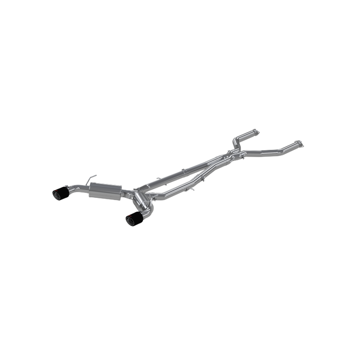 MBRP S44003CF 16-19 Infiniti Q50 3.0L FWD/AWD 3in Cat Back w/ 4.5in OD Carbon Fiber Tips - T304