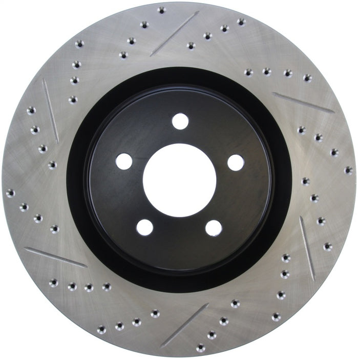 Stoptech 127.61089R StopTech Slotted & Drilled Sport Brake Rotor