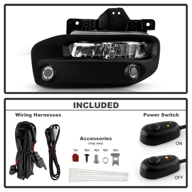 SPYDER 9051050 Spyder 19-22 Dodge RAM 2500/3500 OEM Full LED Fog Lights w/Universal Switch