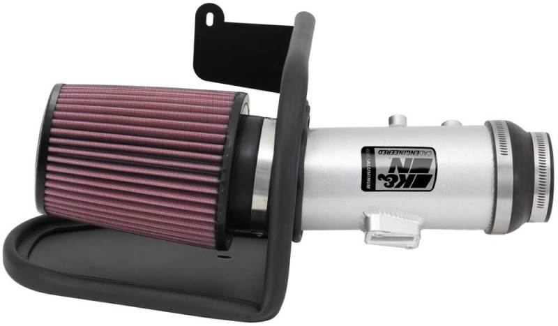 K&N Engineering 69-1212TS K&N 13-14 Honda Accord 3.5L V6 69 Series Typhoon Air Intake System - Silver Cold Air Intake Kit
