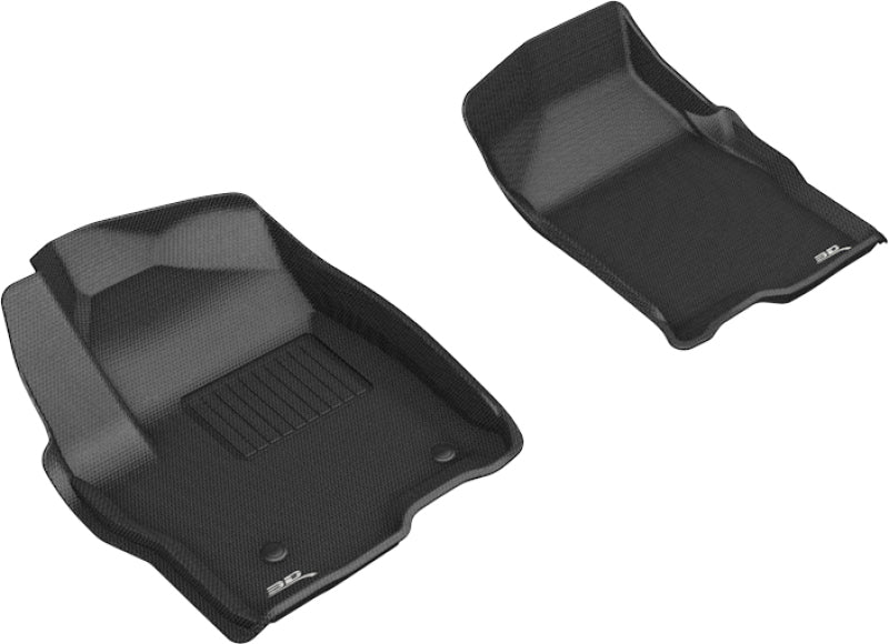3D MAXpider L1GM02511509 2019-2020 GMC/Chevrolet Sierra 1500/Silverado 1500 Kagu 1st Row Floormat - Black