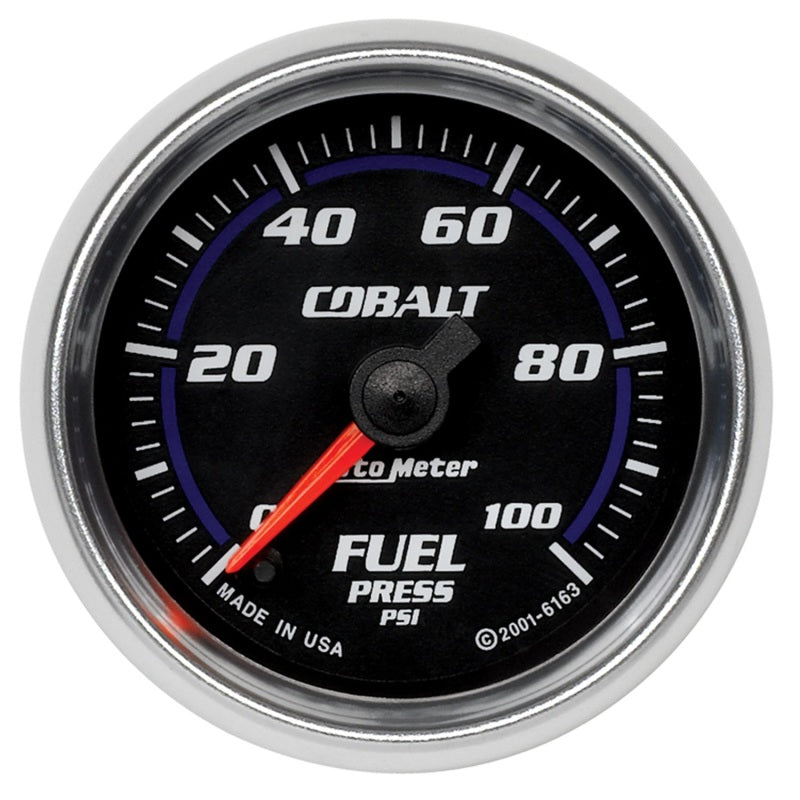 AutoMeter 6163 Autometer Cobalt 52mm 100 PSI Electronic Fuel Pressure Gauge