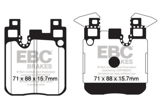 EBC DP52133NDX 13-18 BMW 335i (F30) Bluestuff Rear Brake Pads