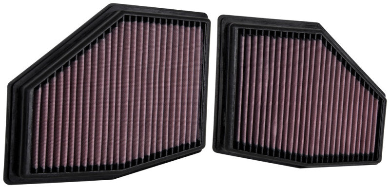 K&N Engineering 33-3155 K&N 2020 BMW M550i 4.4L V8 Replacement Air Filter (2 Per Box)