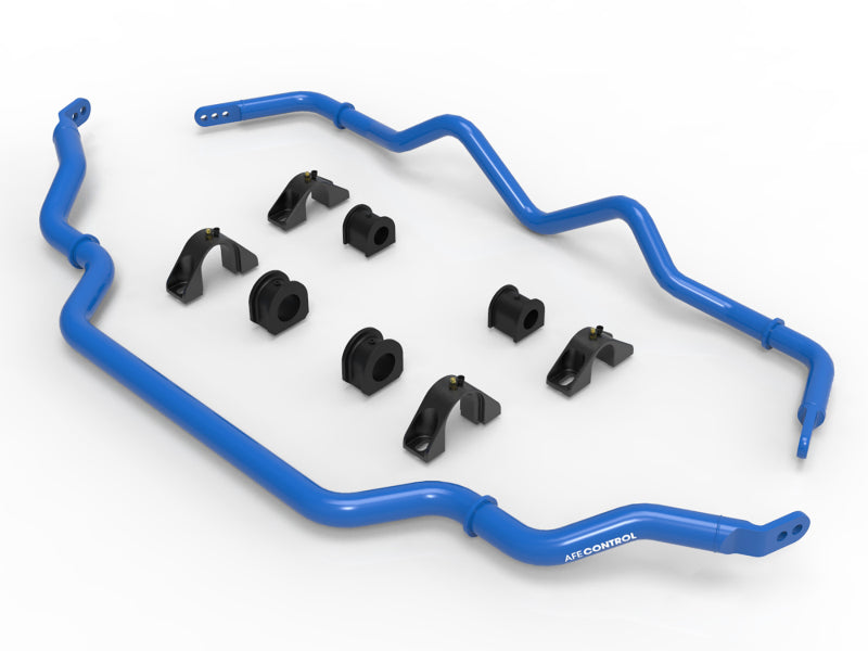 aFe 440-711001-L 16-21 Infiniti Q50/Q60 3.0L (tt) Front and Rear Sway Bar Set Blue