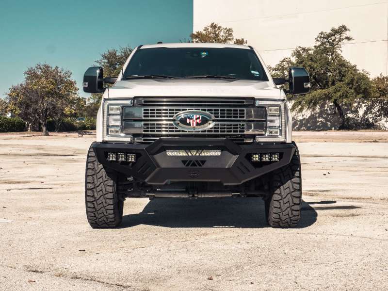 Road Armor 6172XFPRB 17-20 Ford F-250 SPARTAN Front Bumper Bolt-On Pre-Runner Guard - Tex Blk