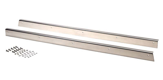 Kentrol 30413 55-83 Jeep CJ5 Rocker Guards Pair - Polished Silver