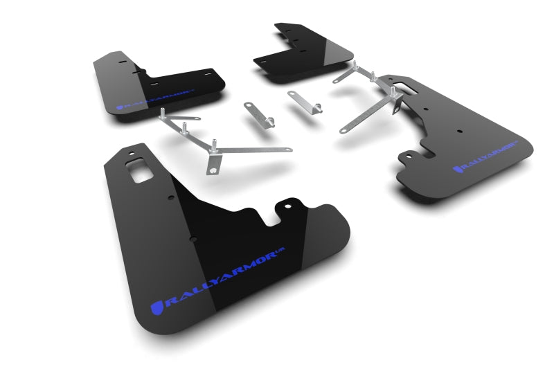 Rally Armor MF99-UR-BLK-BL 22-26 Subaru BRZ / Toyota GR86 Black UR Mud Flap w/Blue Logo