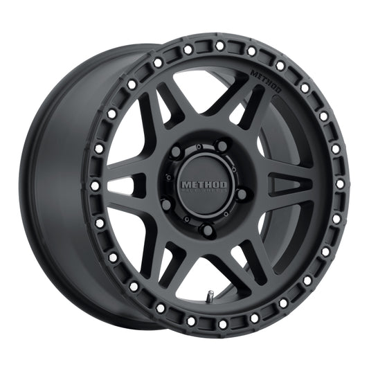 Method Wheels MR31278550500 Method MR312 17x8.5 0mm Offset 5x5 71.5mm CB Matte Black Wheel