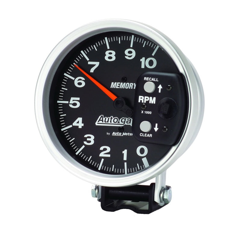 AutoMeter 233902 Autometer 5 inch 10,000 RPM w/ Peak Memory Pedestal Tachometer Auto Gauge - Black