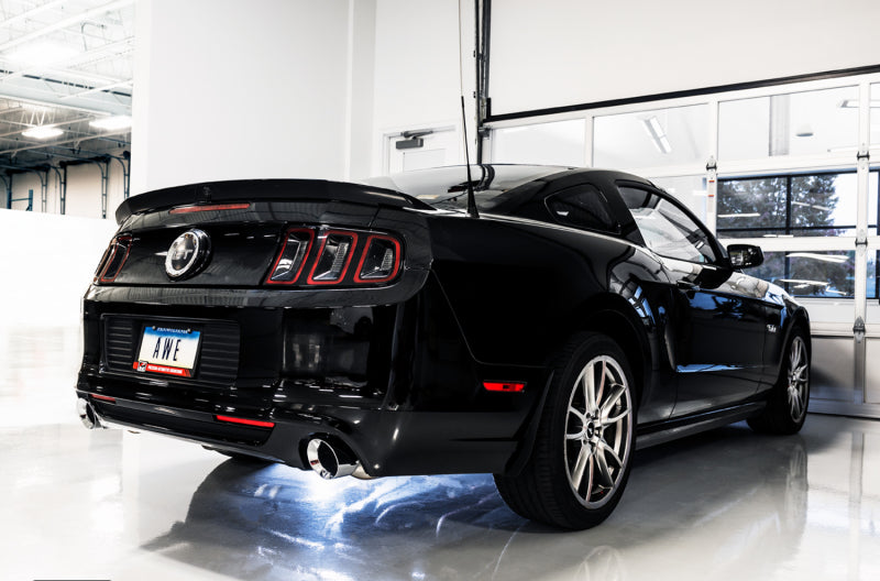 AWE Tuning 3015-32094 S197 Mustang GT Axle-back Exhaust - Touring Edition (Chrome Silver Tips)