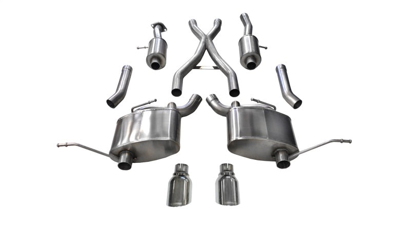 CORSA Performance 14980 Corsa 2011-2021 Jeep Grand Cherokee 3.6L Dual Rear Exit Sport Exhaust w/ 4.5in Pro-series Tips
