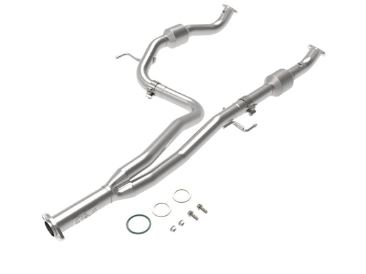 aFe 48-46013-RC Power Twisted Steel Y-Pipe w/ Cat SS 16-20 Toyota Tacoma V6 3.5L (4WD Only)