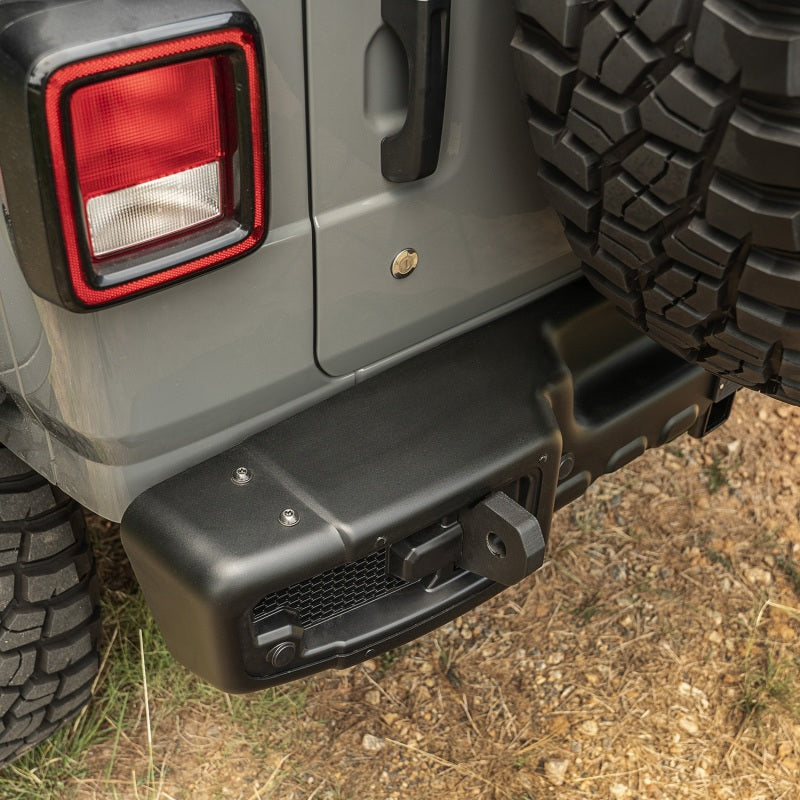 Rugged Ridge 11544.25 Spartacus Rear Bumper Black 18-20 Jeep Wrangler JL