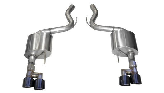 CORSA Performance 21039BLK Corsa 18-23 Ford Mustang 5.0L V8 3in Sport Axle-Back Dual Rear Exit w/ 4in Black PVD Pro-Series Tips