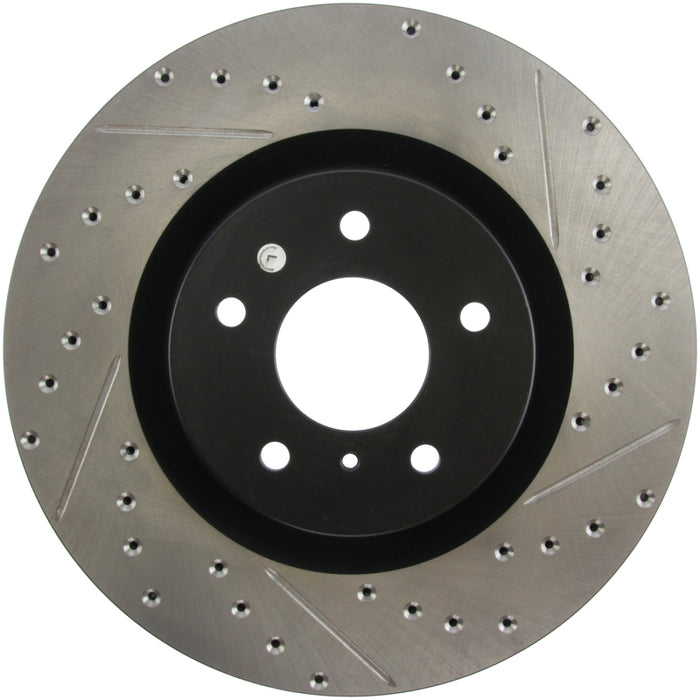Stoptech 127.42076L StopTech Slotted & Drilled Sport Brake Rotor