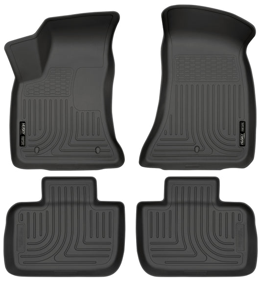 Husky Liners 98061 11-12 Dodge Charger/Chrysler 300 WeatherBeater Combo Black Floor Liners