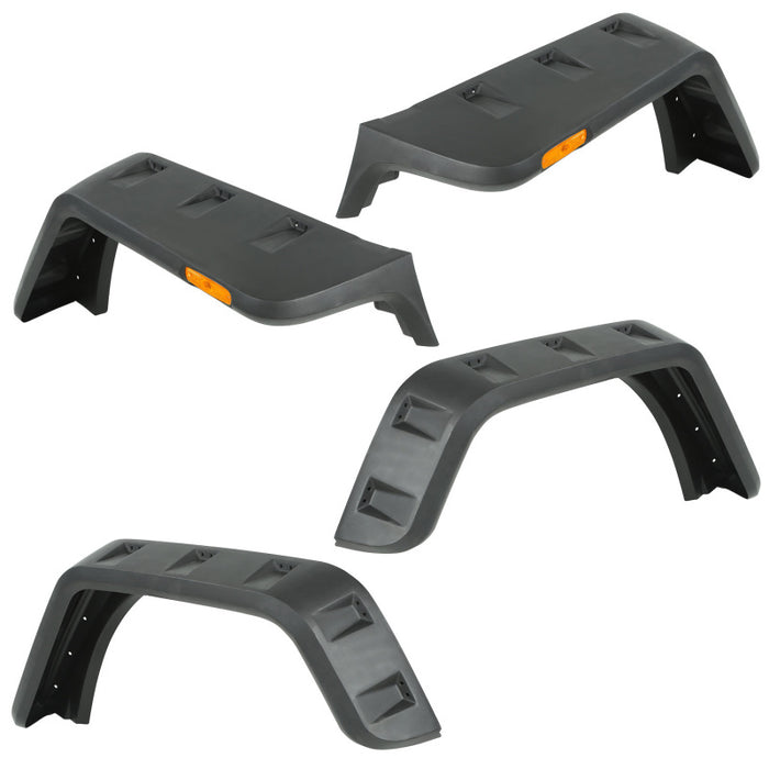 Rugged Ridge 11640.25 Hurricane Fender Flare Kit US Smooth 07-18 Jeep Wrangler JK