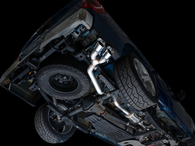 AWE Tuning 3015-32145 AWE 21-25 Ford F150 (14th Gen Reg Cab) Cat-Back Exhaust - 4.5in Dual Side Exit Chrome Tips