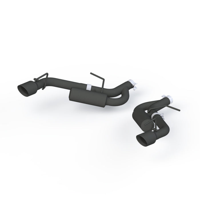 MBRP S7038BLK 16-19 Chevrolet Camaro 2.5in Black Coated Non NPP Axle Back Exhaust System - 4in Dual Wall Tips