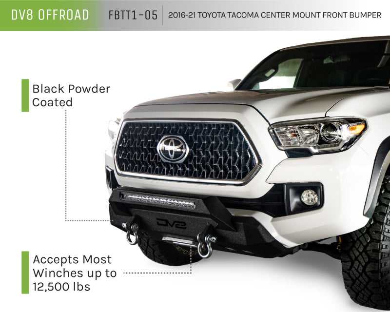 DV8 Offroad FBTT1-05 2016+ Toyota Tacoma Center Bumper