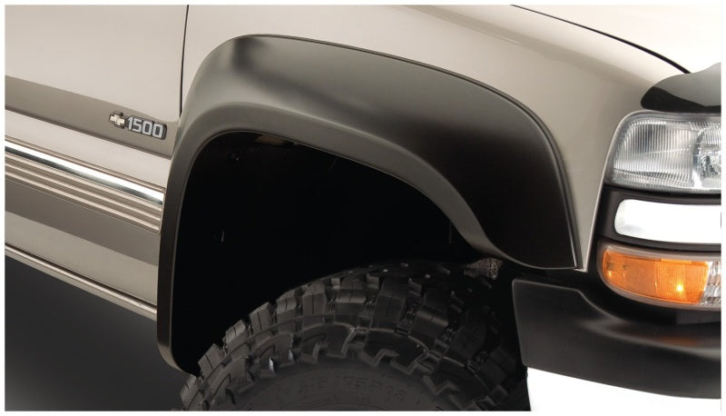 Bushwacker 40938-02 07-14 Chevy Silverado 2500 HD Fleetside Extend-A-Fender Style Flares 4pc - Black
