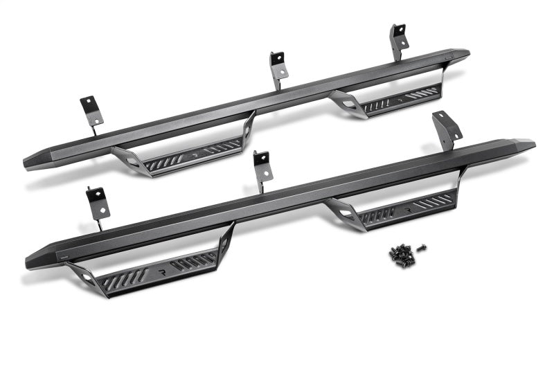N-Fab PRT0563CC-TX Predator Pro Step System 05-18 Toyota Tacoma Double Cab All Beds Gas - Tex. Black