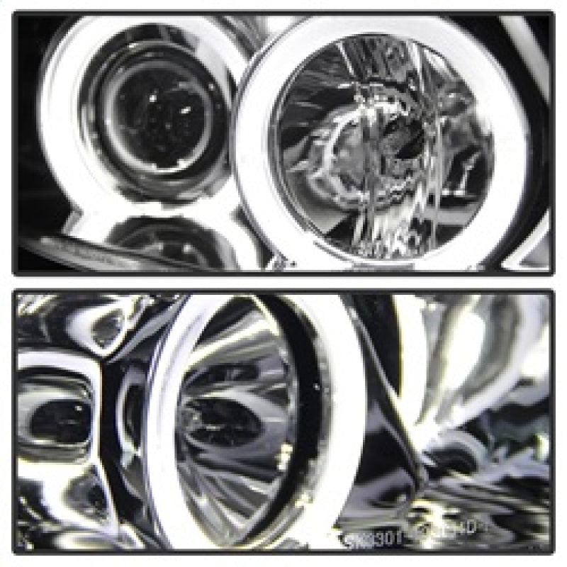 SPYDER 5009029 Spyder BMW E90 3-Series 06-08 (4 dr) Proj LED Halo Amber Reflctr Rplc Bulb Smke PRO-YD-BMWE9005-AM-S