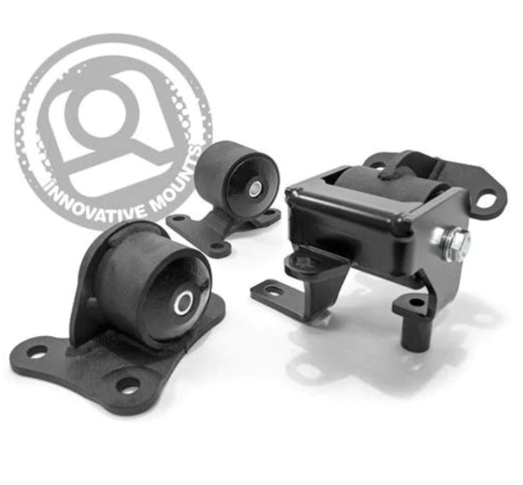 Innovative Mounts 20150-75A Innovative 97-01 Honda Prelude H/F Series Black Replacement Steel Mounts 75A Bushings