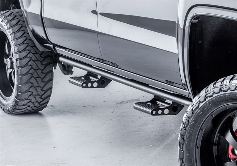 N-Fab C194RKRCC RKR Rails 2019 Chevy/GMC 1500 Crew Cab - Cab Length - Tex. Black - 1.75in