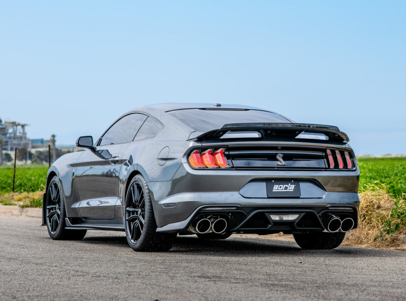 Borla 140837 2020 Ford GT500 5.2L AT 3in ATAK CatBack Exhaust w/ Chrome Tips