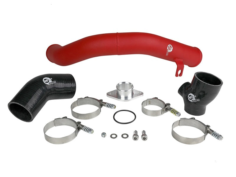 aFe 46-20378-R BladeRunner 2.5in Aluminium Hot Side Charge Pipe 15-20 Subaru WRX 2.0T - Red