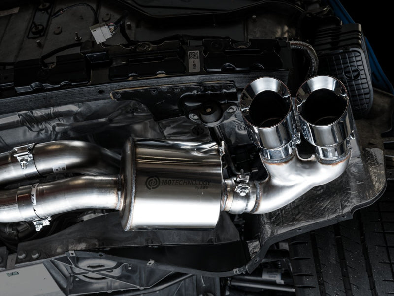 AWE Tuning 3015-42151 2020 Chevrolet Corvette (C8) Touring Edition Exhaust - Quad Chrome Silver Tips