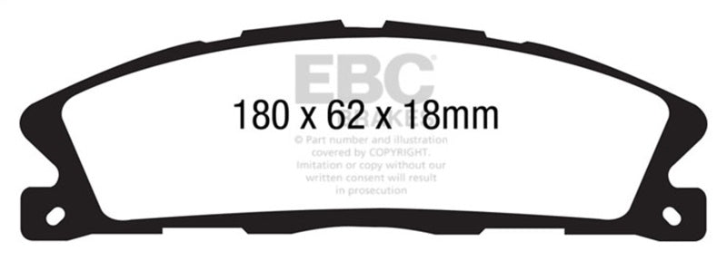 EBC DP41886R 13+ Ford Explorer 3.5 Twin Turbo 4WD Yellowstuff Front Brake Pads