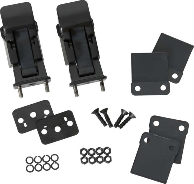 Kentrol 50563 42-95 Jeep CJ/Wrangler YJ Hood Catch Pair TJ Style - Powdercoat Black
