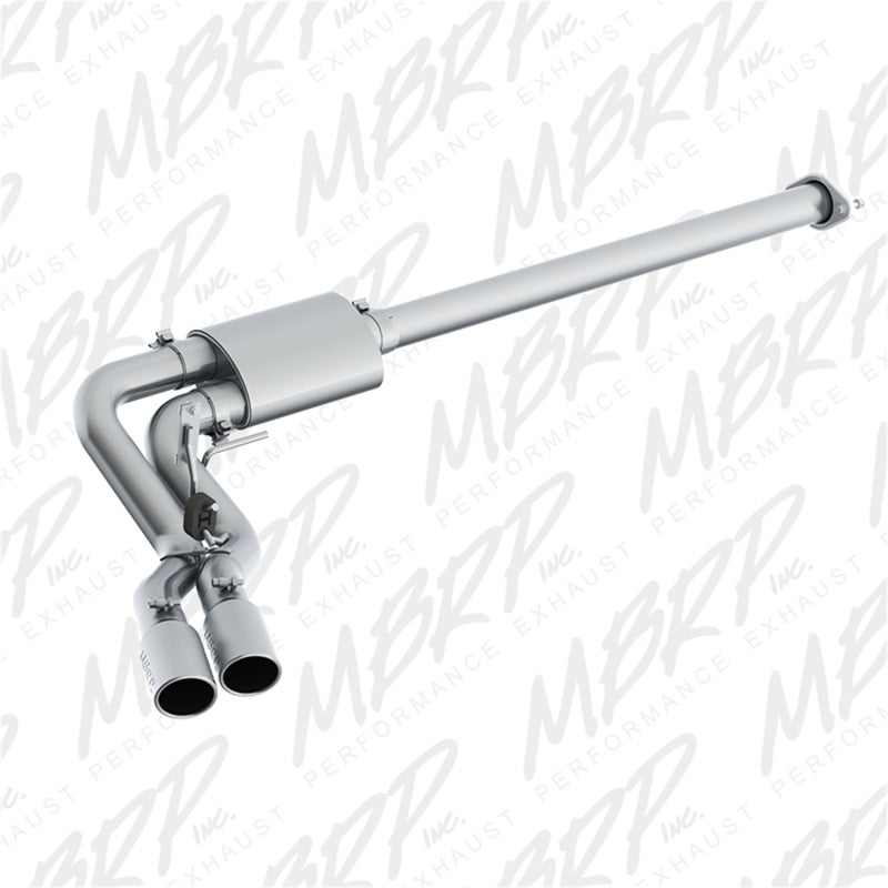 MBRP S5260AL 15-16 Ford F-150 2.7L/3.5L/5.0L 3in Cat Back Single Side Pre-Axle Dual Exit ALU