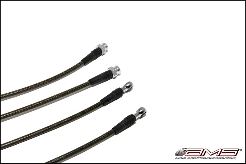 AMS AMS.04.01.0004-1 Performance 08-15 Mitsubishi EVO X Stainless Steel Brake Lines (4 Lines)