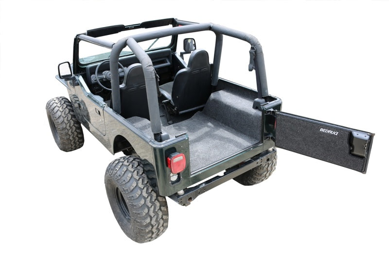 BedRug BRYJ87R 87-95 Jeep YJ Rear Kit 4pc Cargo Kit (Incl Tailgate & Cargo Liner)