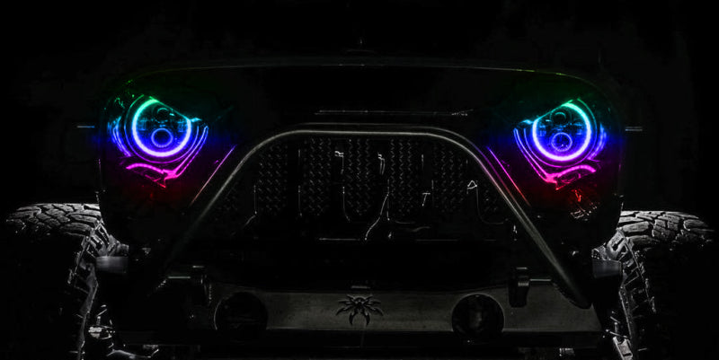 ORACLE Lighting 5769-335 Oracle 7in High Powered LED Headlights - Black Bezel - ColorSHIFT - BC1